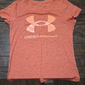 Under Armour Heathered Coral Tee